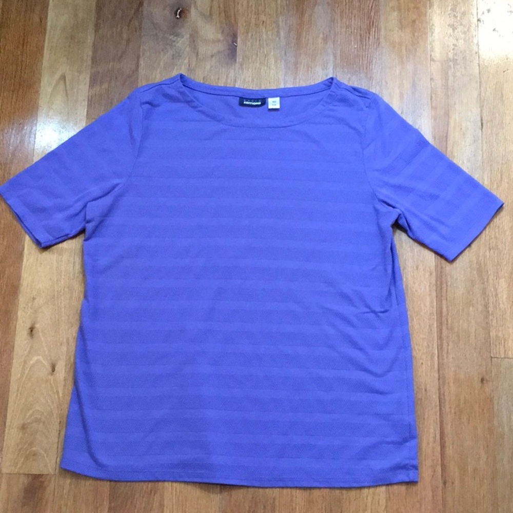 2 FOR $12 Periwinkle Textured Tee
